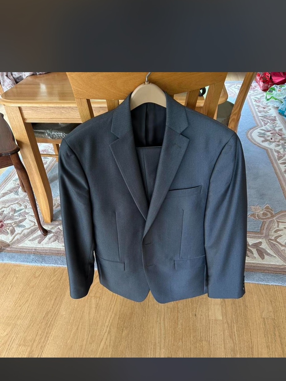 Calvin Klein Grey Men’s Suit - Modern Single-Breasted Jacket and Pants